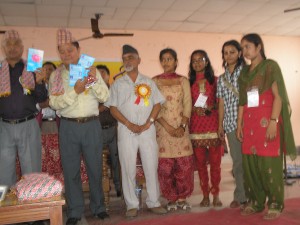 Book launch event at the festival. Photo: Arjun Pradhan