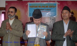 Subash Nembang unveils book amidst a function in Kathmandu