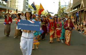 Aussie Bhutanese in Parade: Photo - Vikram