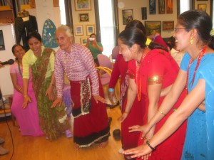 Women performing sangini dance. Photo/Ram Baniya